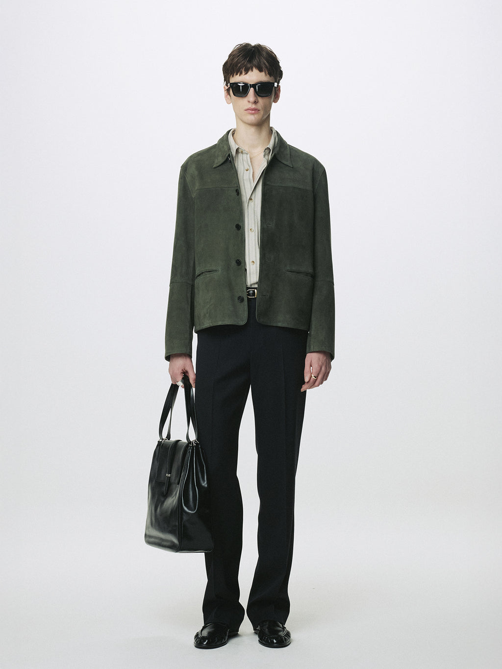 Tonywack - Wool Tailored Straight Trousers (Midnight) product image 4 | TRAB K-Fashion Australia