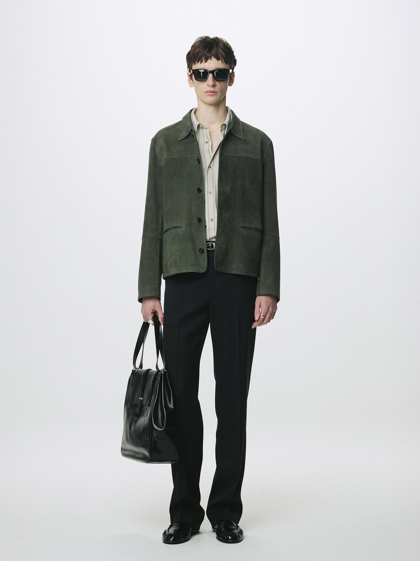 Tonywack - Wool Tailored Straight Trousers (Midnight) product image 4 | TRAB K-Fashion Australia