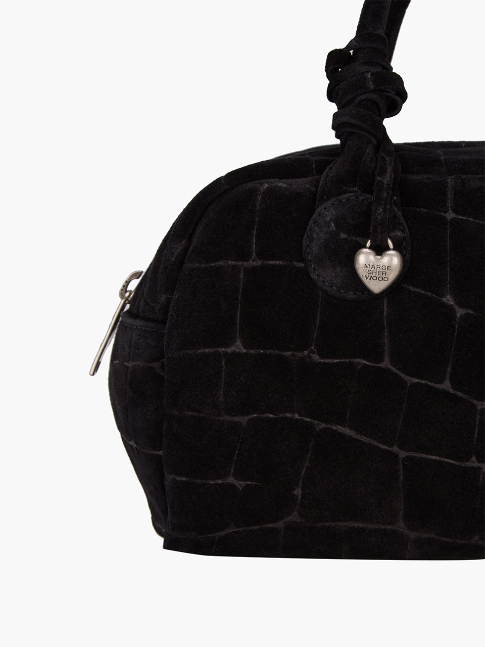 Marge Sherwood - Soft Bowling (Black Croc-Effect Suede) product image 8 | TRAB K-Fashion Australia