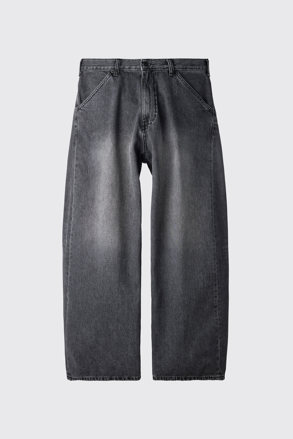 Hatchingroom - Wide Curve Jeans Washed (Black) product image 1 | TRAB K-Fashion Australia