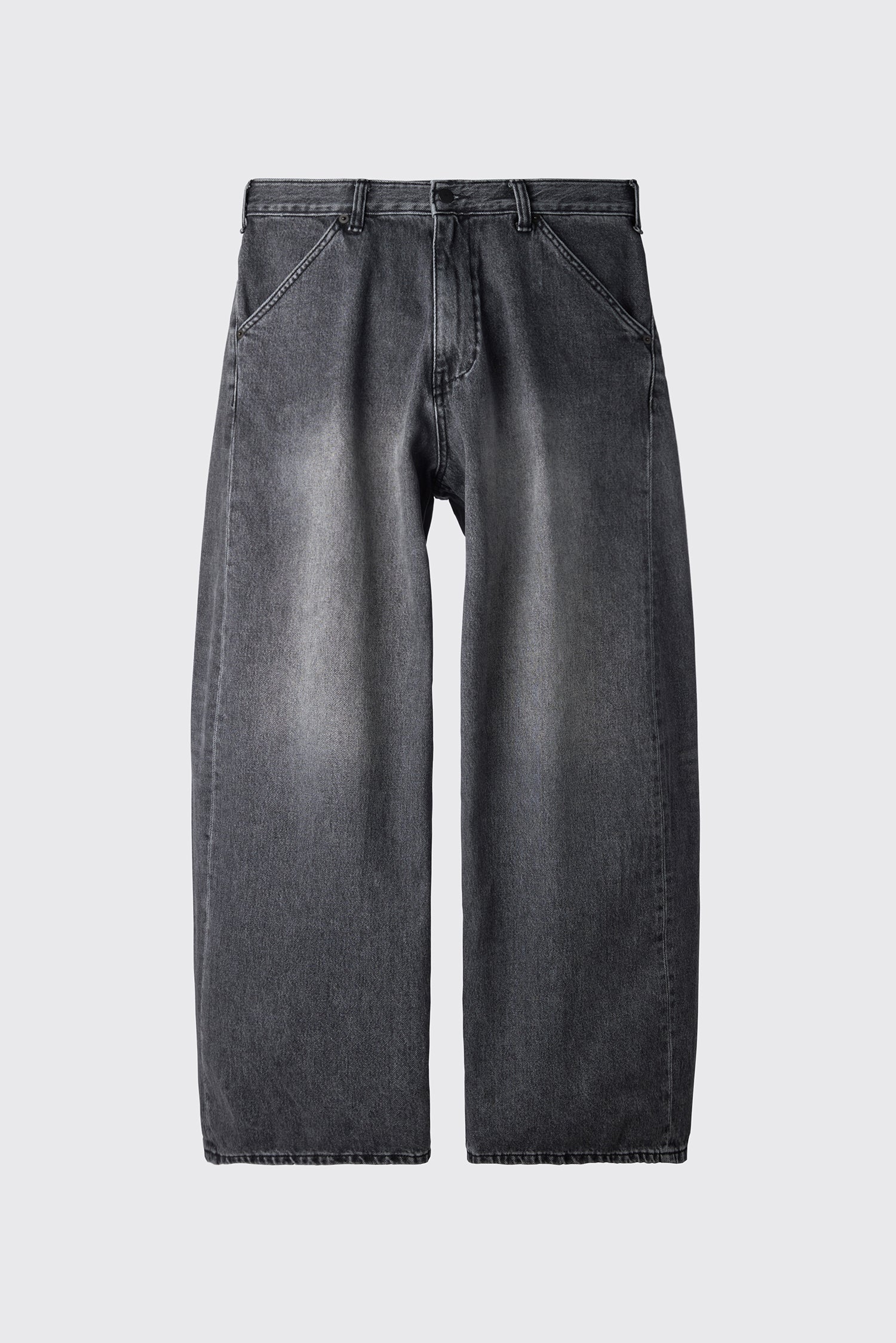 Hatchingroom - Wide Curve Jeans Washed (Black) product image 1 | TRAB K-Fashion Australia