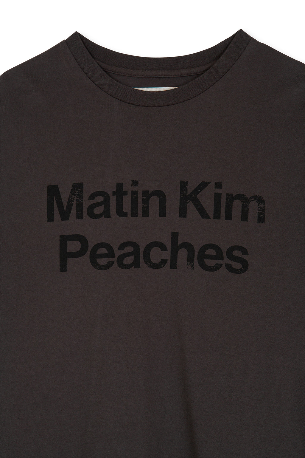 Matin Kim - Peaches Logo Graphic Top (Charcoal) product image 6 | TRAB K-Fashion Australia