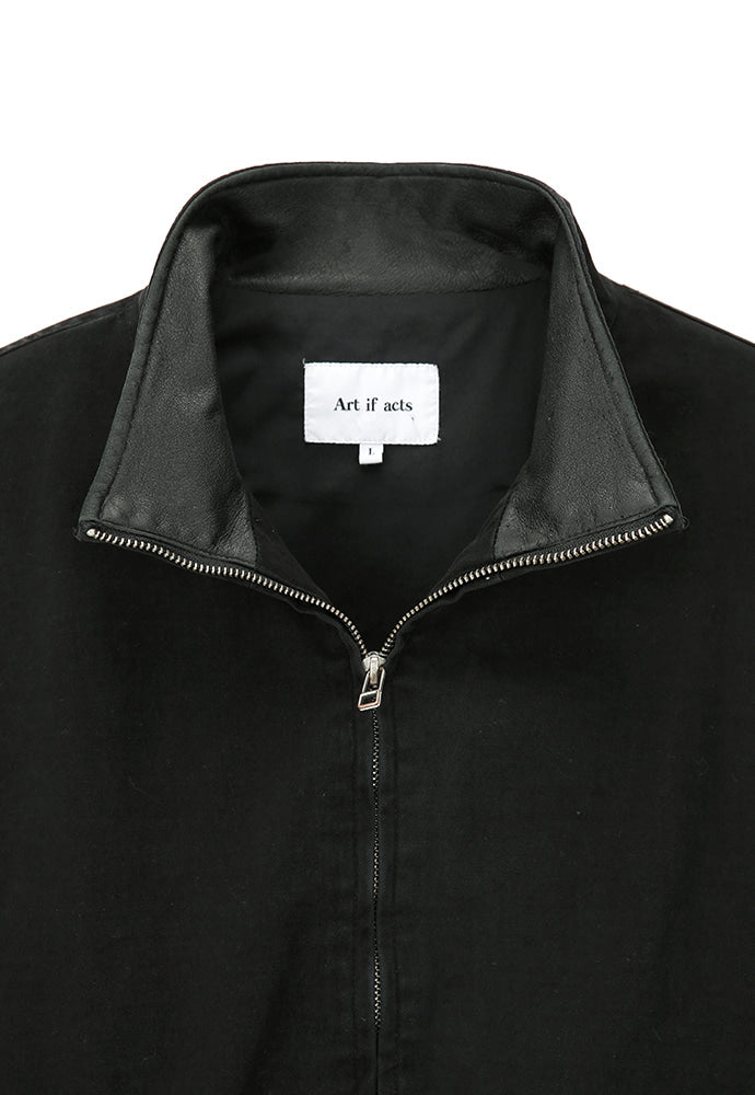 Art if acts - Washed Leather Collar Jacket (Black) product image 10 | TRAB K-Fashion Australia