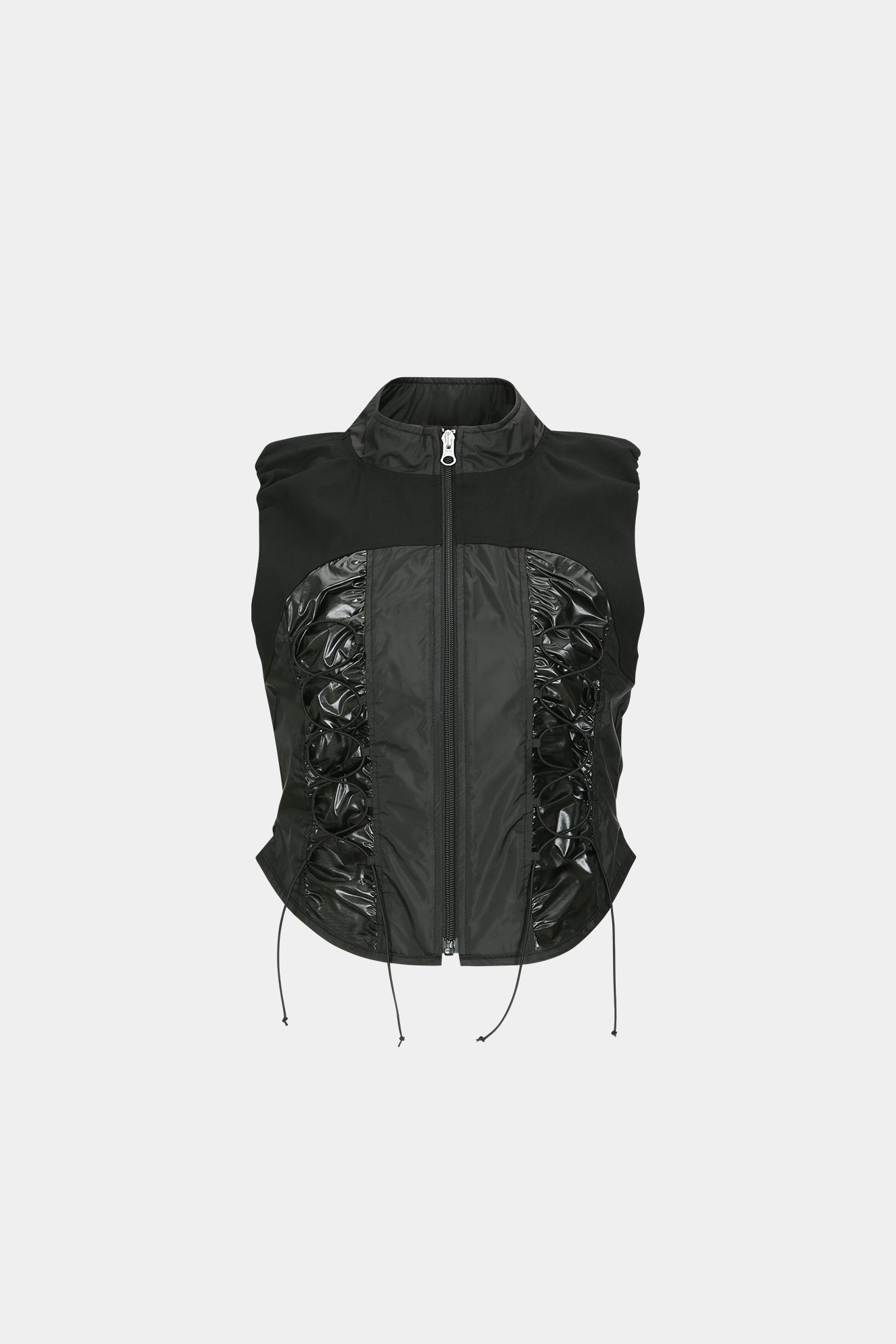 Andersson Bell - Gia Lace-Up Vest (Black) product image 6 | TRAB K-Fashion Australia