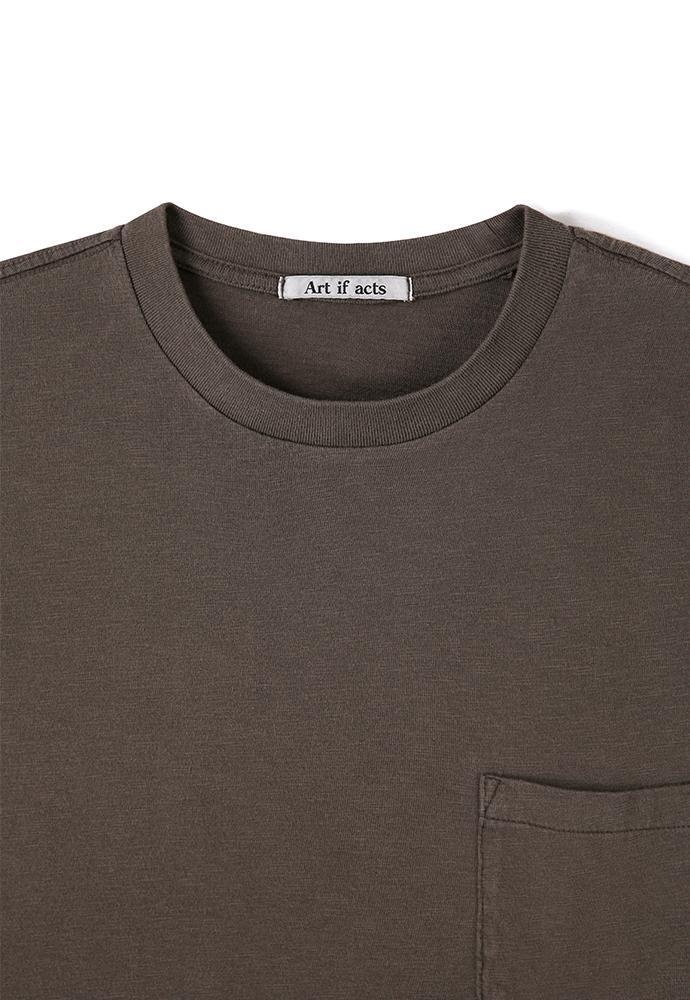 Art if acts - Garment Dyed Slub Pocket T-Shirt (Charcoal) product image 9 | TRAB K-Fashion Australia
