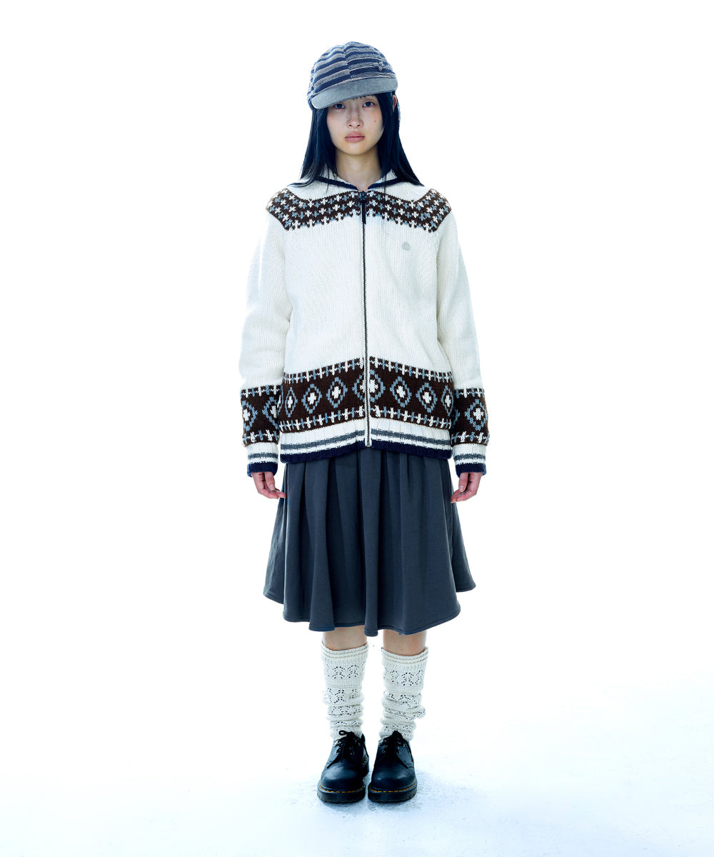 Coyseio - Mossy Cowichan Knit Jacket (Ivory) product image 21 | TRAB K-Fashion Australia