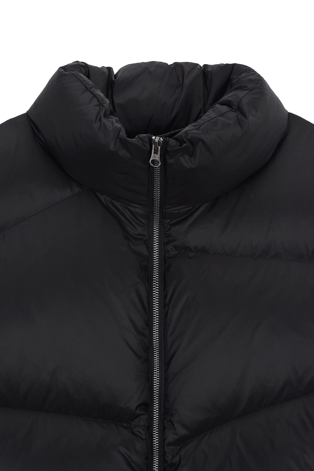 Matin Kim - Unbalance Quilted Down Vest (Black) product image 3 | TRAB K-Fashion Australia