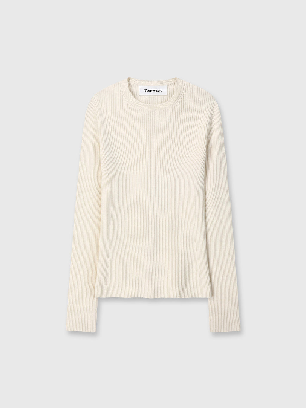 Tonywack - Super Fine Wool Ribbed Sweater (Ivory) product image 8 | TRAB K-Fashion Australia
