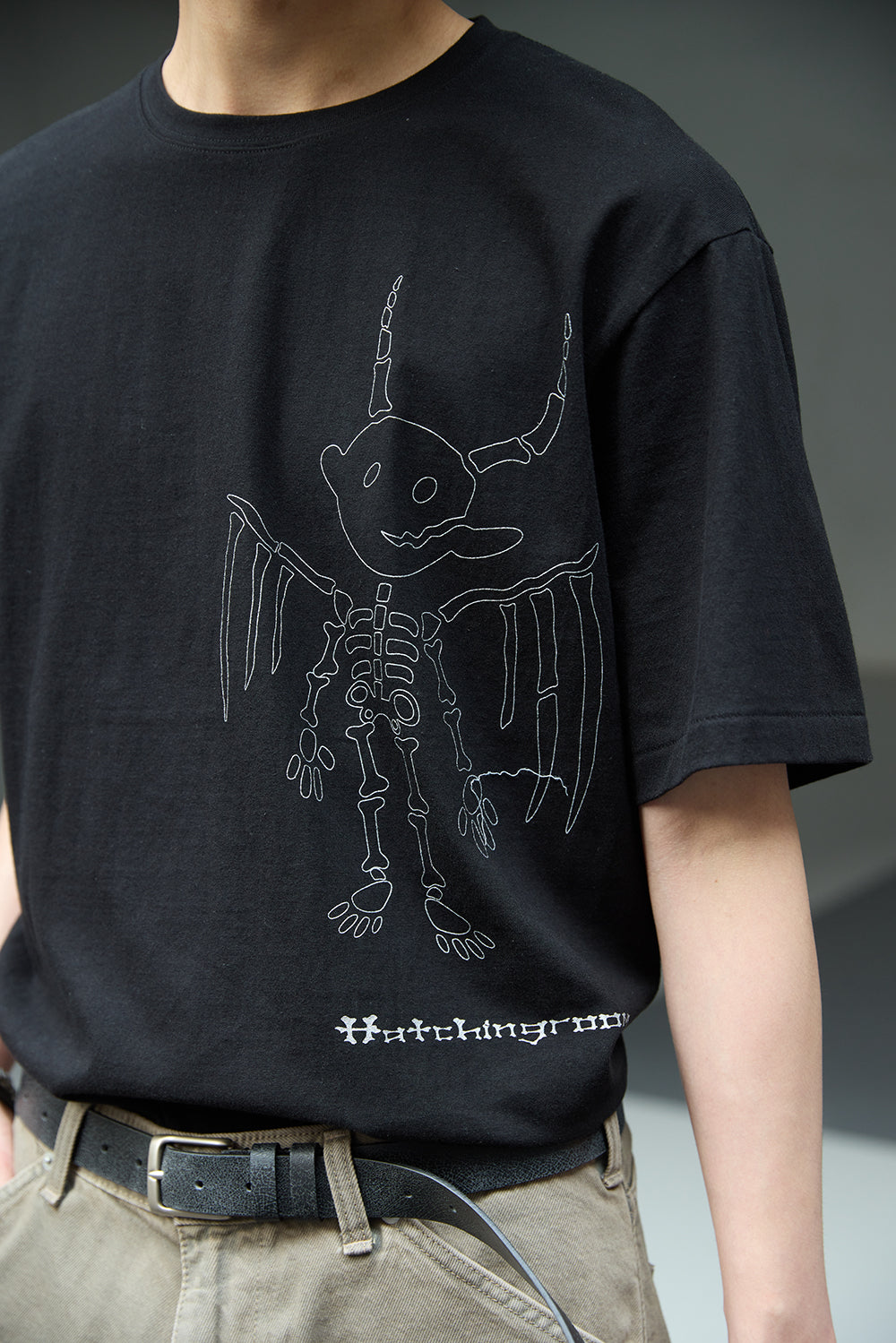 Hatchingroom - Bone Devil Tee (Black) product image 9 | TRAB K-Fashion Australia