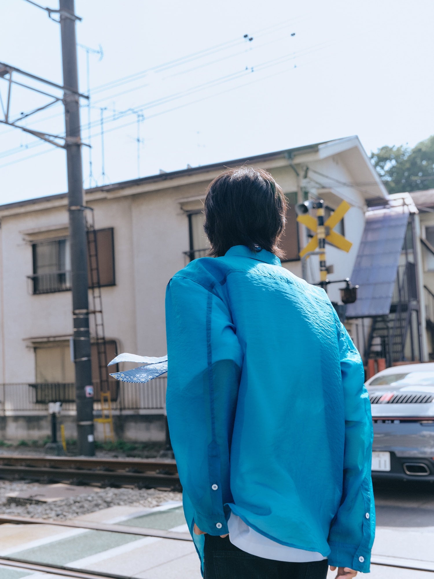 Stu - Sheer Shirt (Blue) product image 8 | TRAB K-Fashion Australia