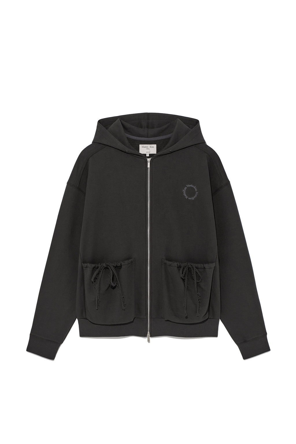 Matin Kim - Volume Pocket Hoody Zip Up (Cream) product image 14 | TRAB K-Fashion Australia