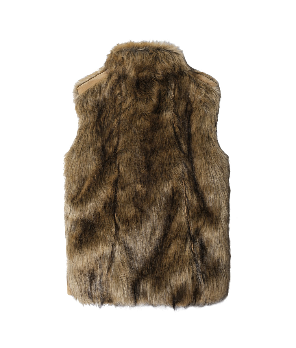 XLIM - Ep.6 02 Fur Vest (Brown) product image 3 | TRAB K-Fashion Australia