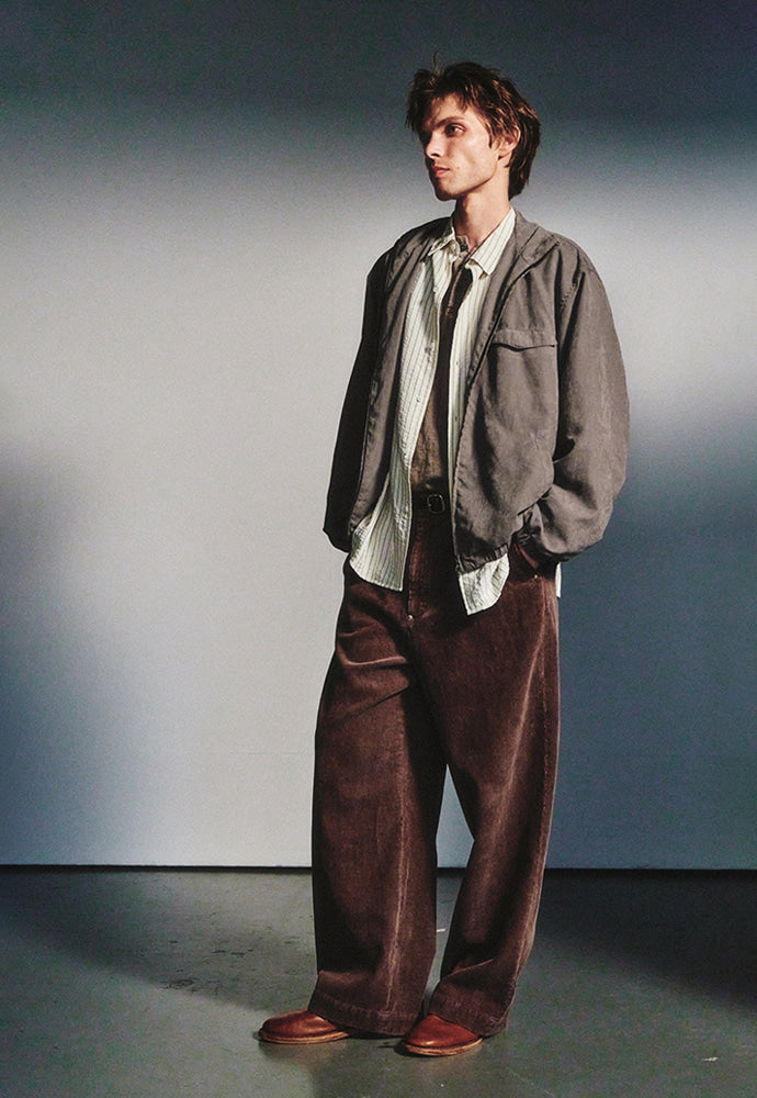 Art if acts - Washed One Pocket Blouson (Wood Grey) product image 3 | TRAB K-Fashion Australia