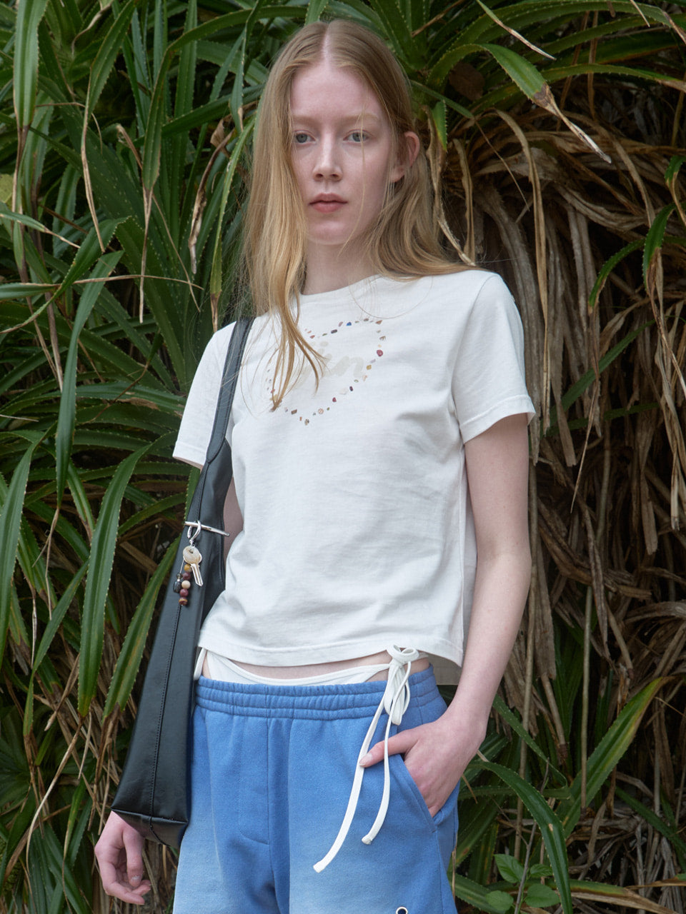 Kijun - Pebble Heart Tee (Off-White) product image 2 | TRAB K-Fashion Australia