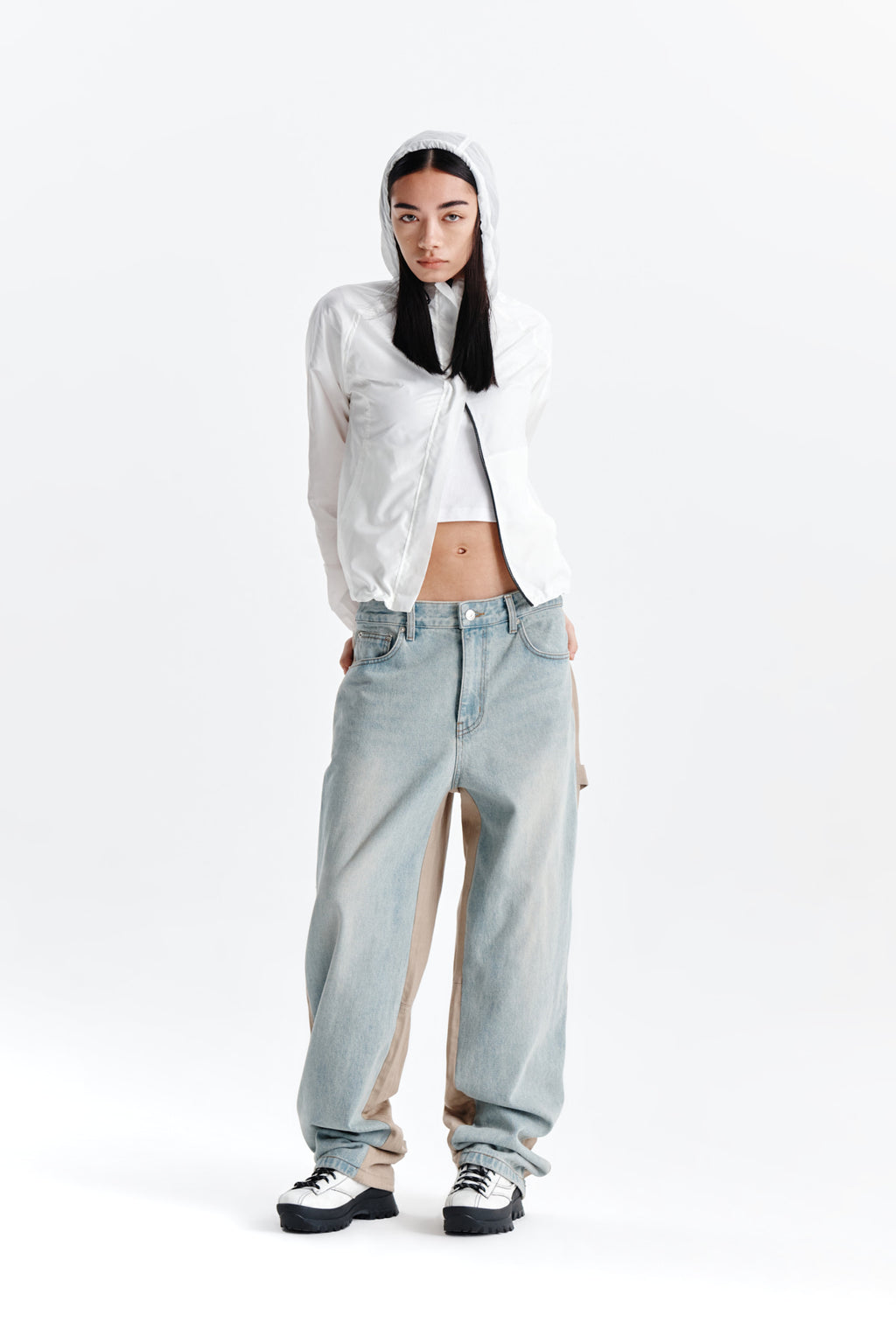 Matin Kim - Light Hoody Windbreaker (White) product image 8 | TRAB K-Fashion Australia