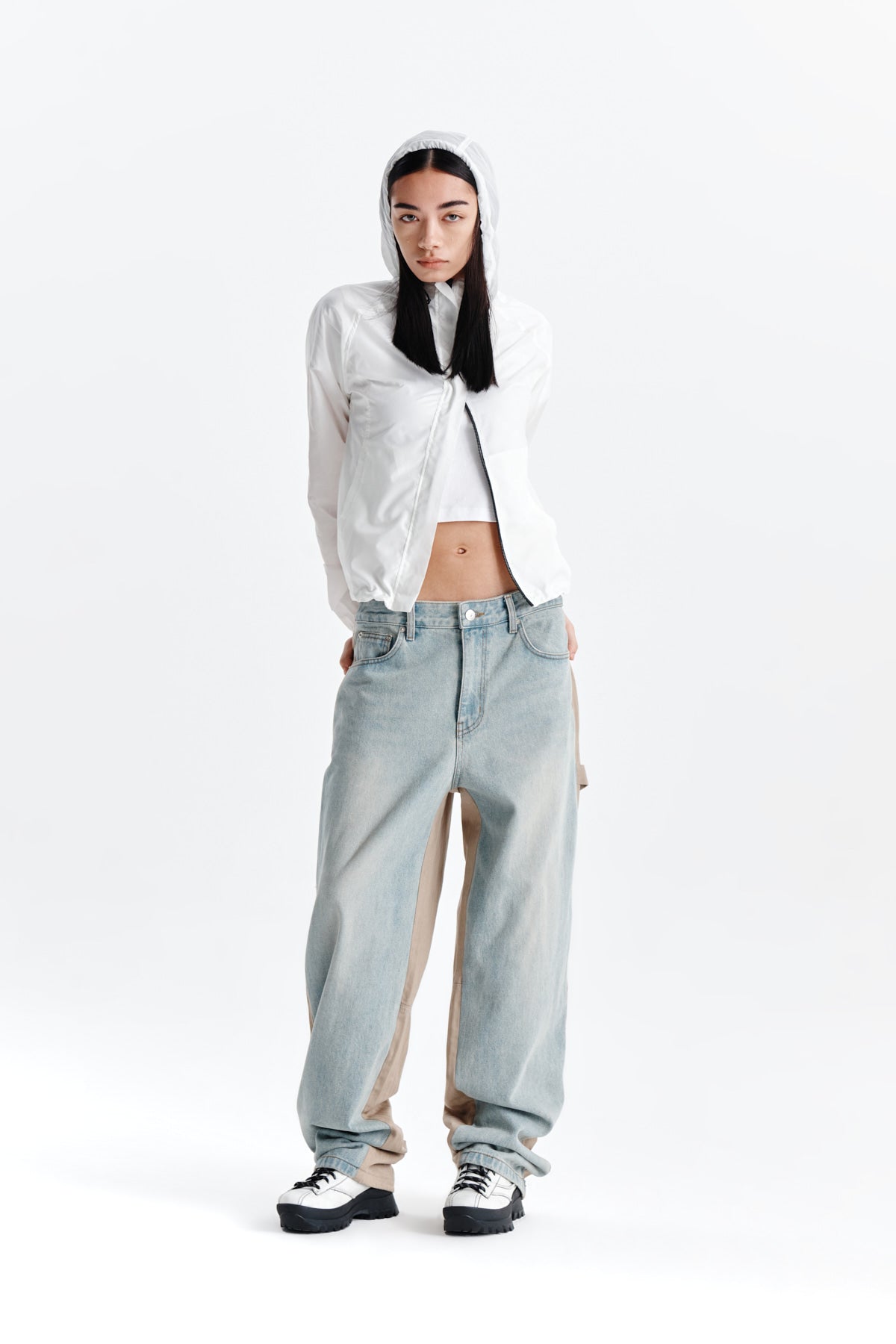 Matin Kim - Light Hoody Windbreaker (White) product image 8 | TRAB K-Fashion Australia