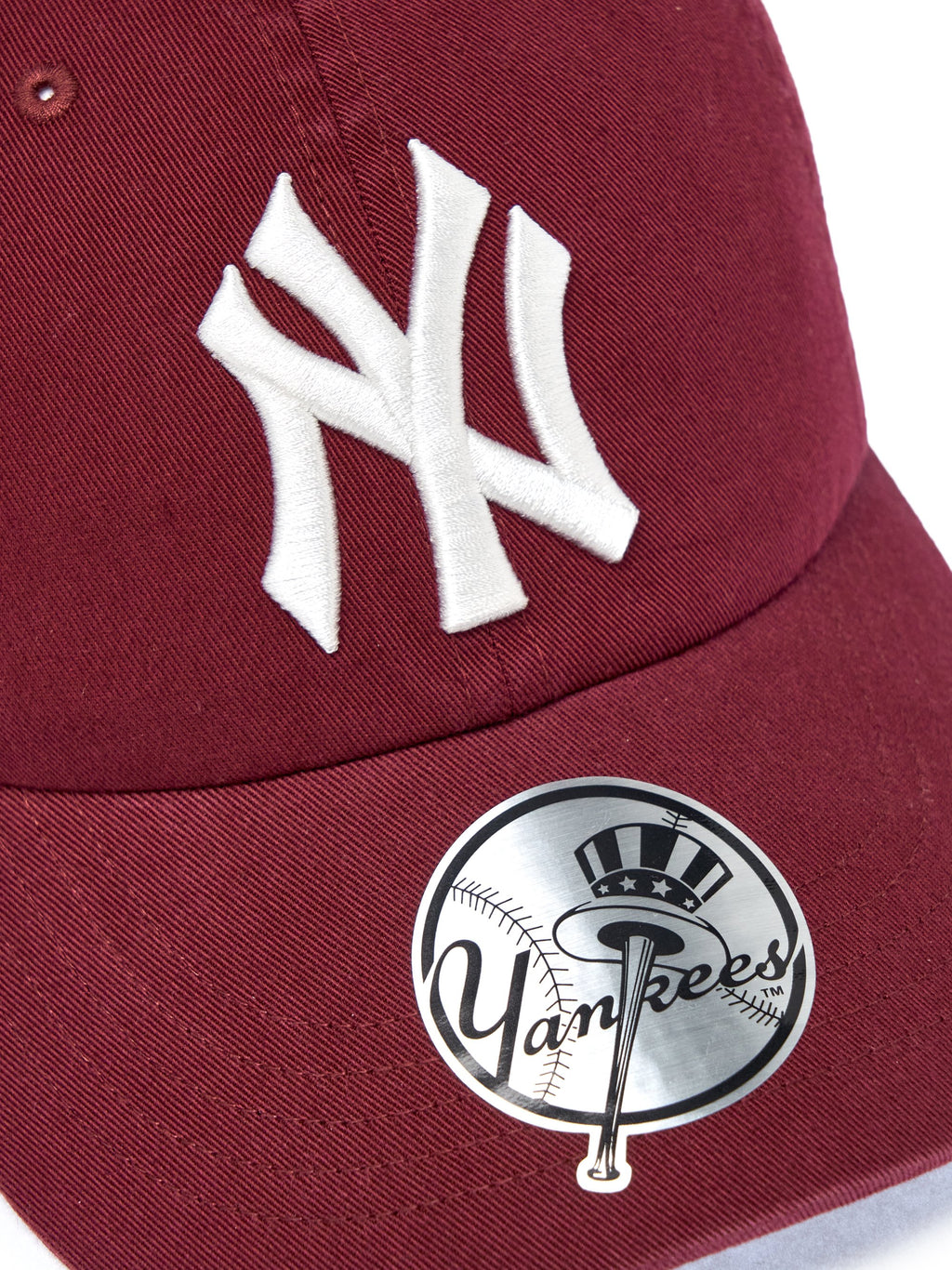 MLB Korea - MLB Signature Unstructured Ball Cap New York Yankees (Wine) product image 9 | TRAB K-Fashion Australia