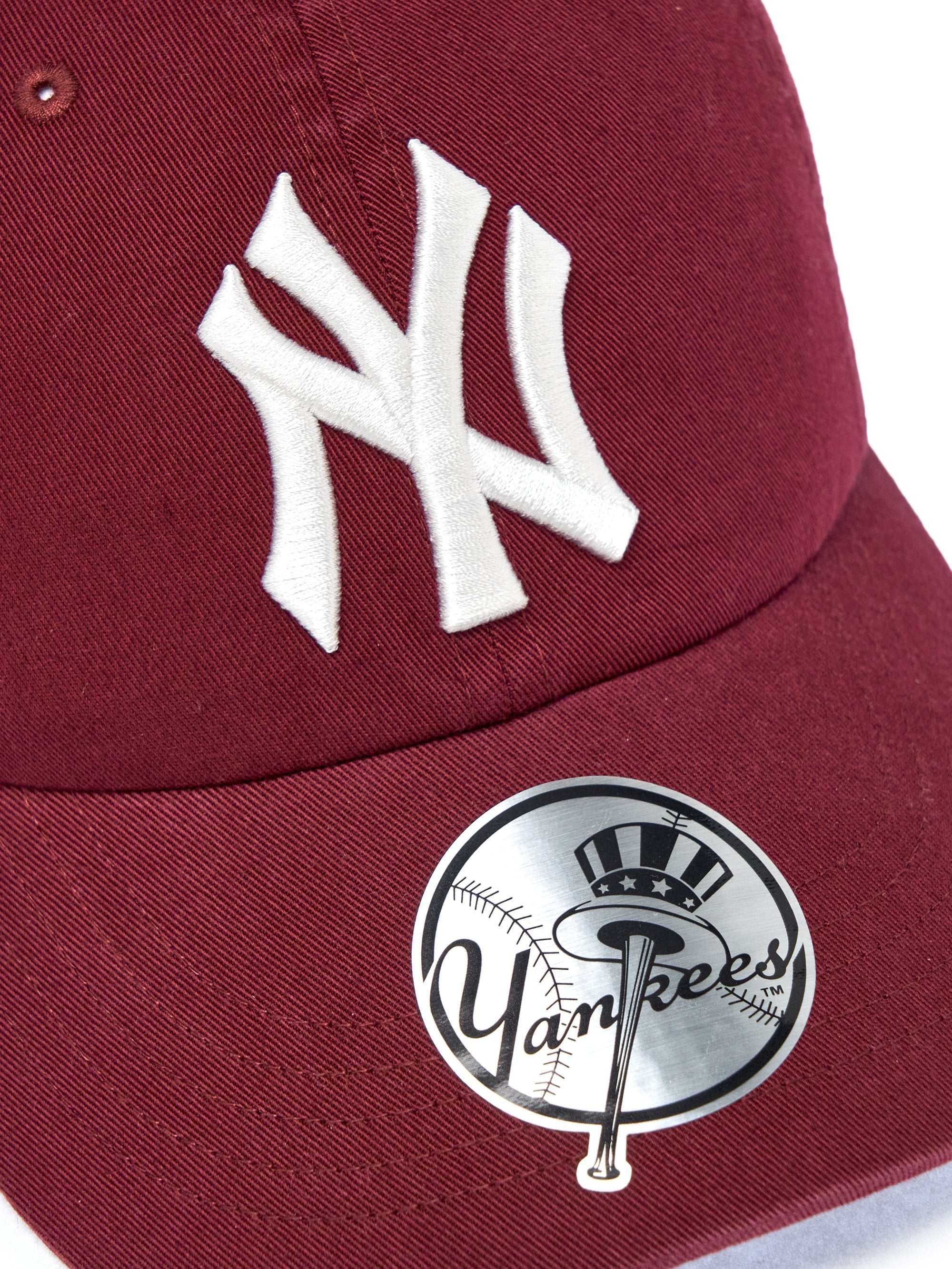 MLB Korea - MLB Signature Unstructured Ball Cap New York Yankees (Wine) product image 9 | TRAB K-Fashion Australia