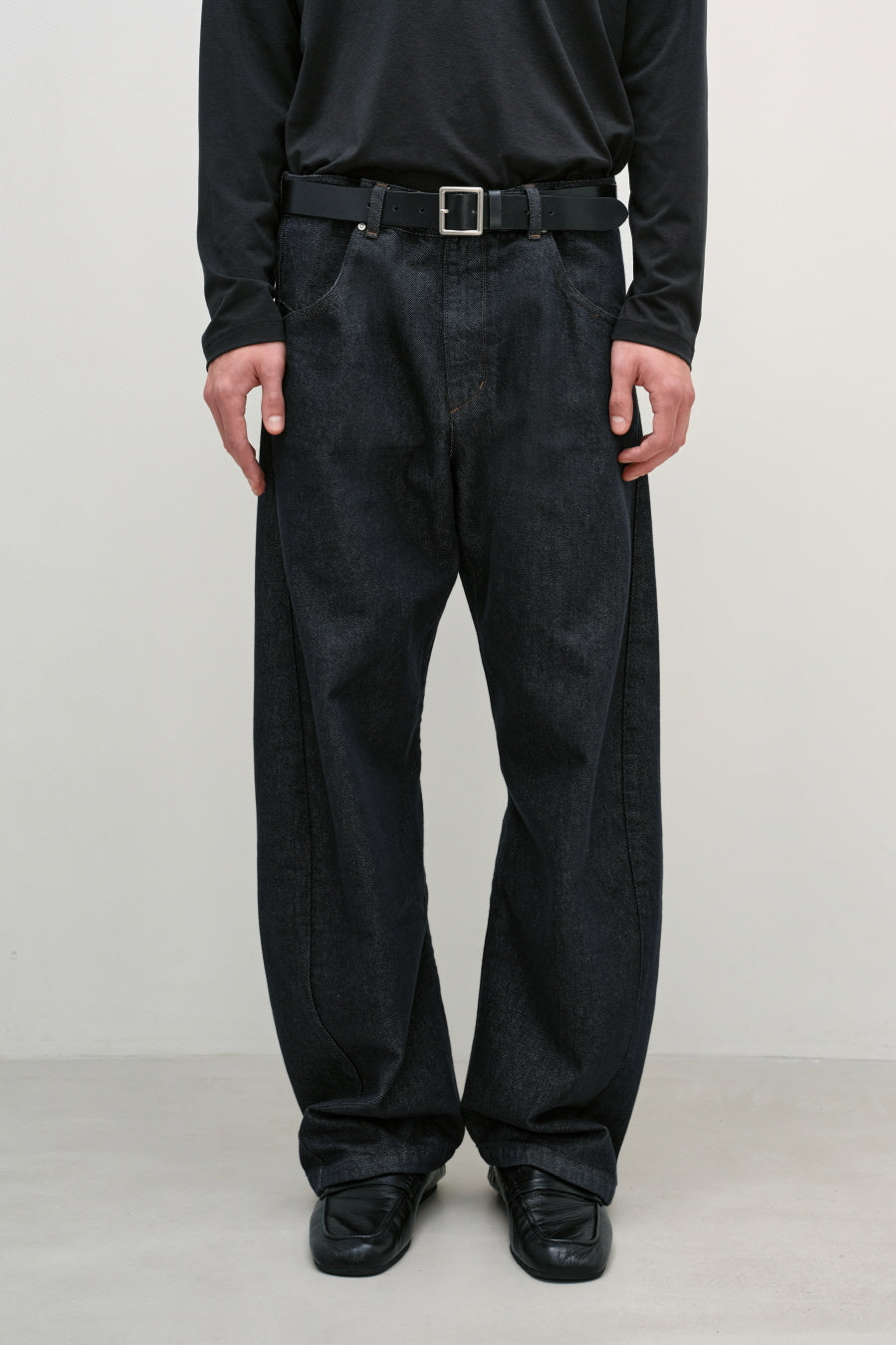 Insilence - Engineer Fit Denim Pants (Rinsed Indigo) product image 3 | TRAB K-Fashion Australia