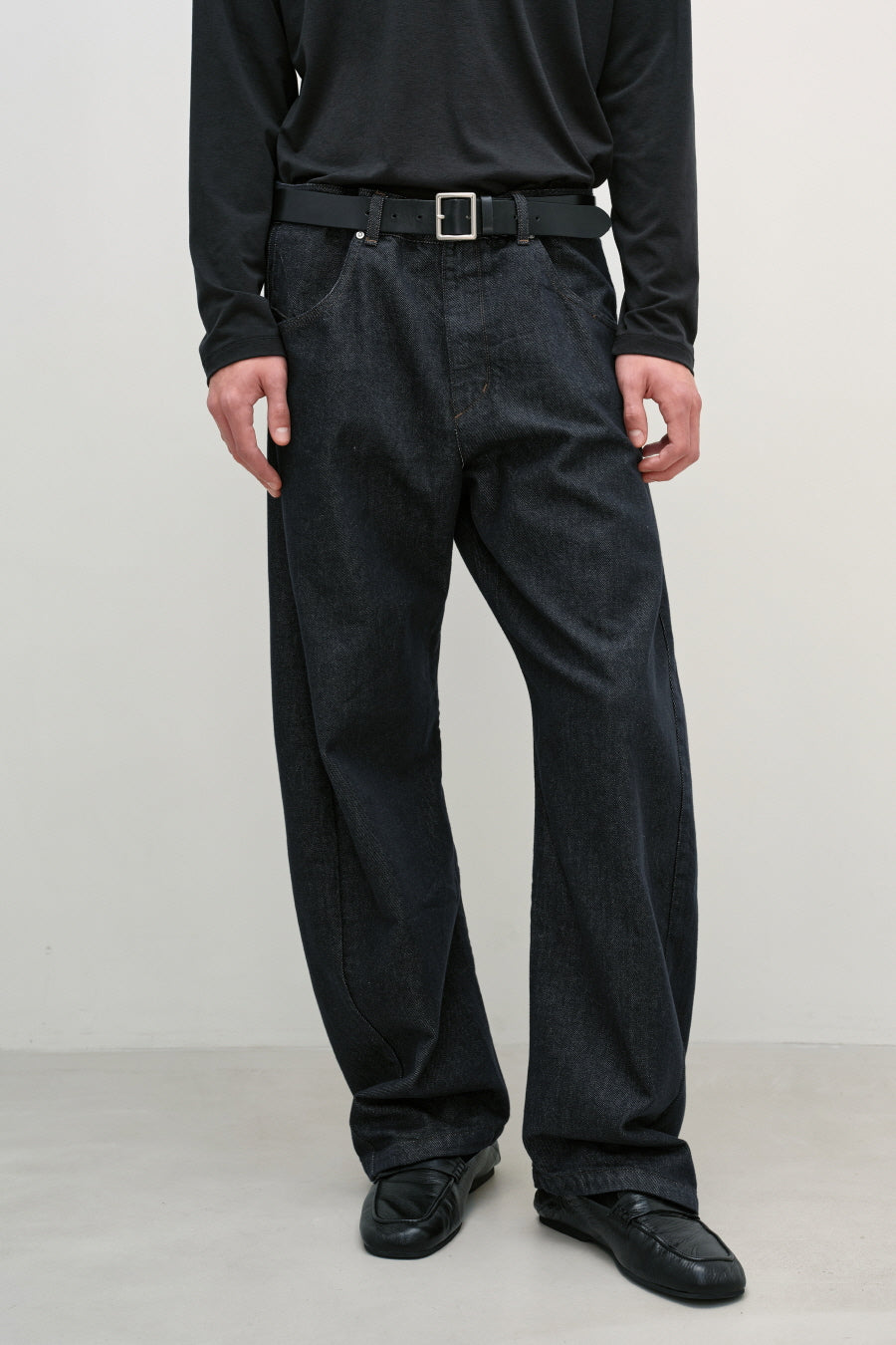 Insilence - Engineer Fit Denim Pants (Rinsed Indigo) product image 4 | TRAB K-Fashion Australia