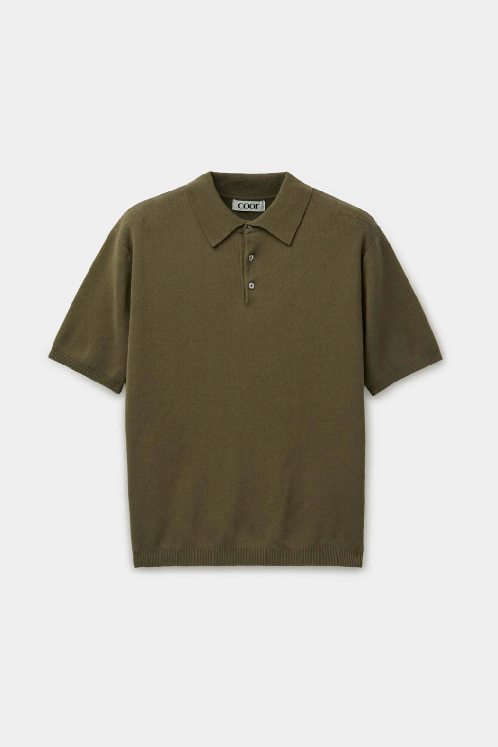 Coor - Compact Sandy Polo Knit (Khaki) product image 1 | TRAB K-Fashion Australia