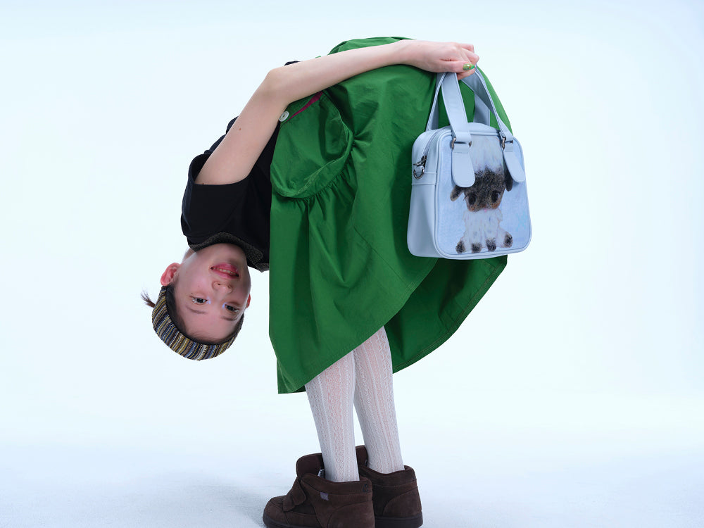 Coyseio - Big Pocket Shirring Skirt Jolly (Green) product image 5 | TRAB K-Fashion Australia