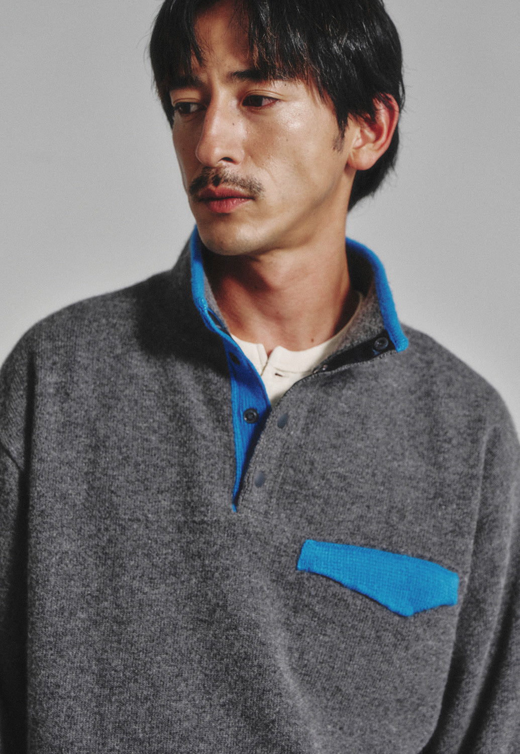 Art if acts - Vintage Pullover Knit (Charcoal/Blue) product image 5 | TRAB K-Fashion Australia