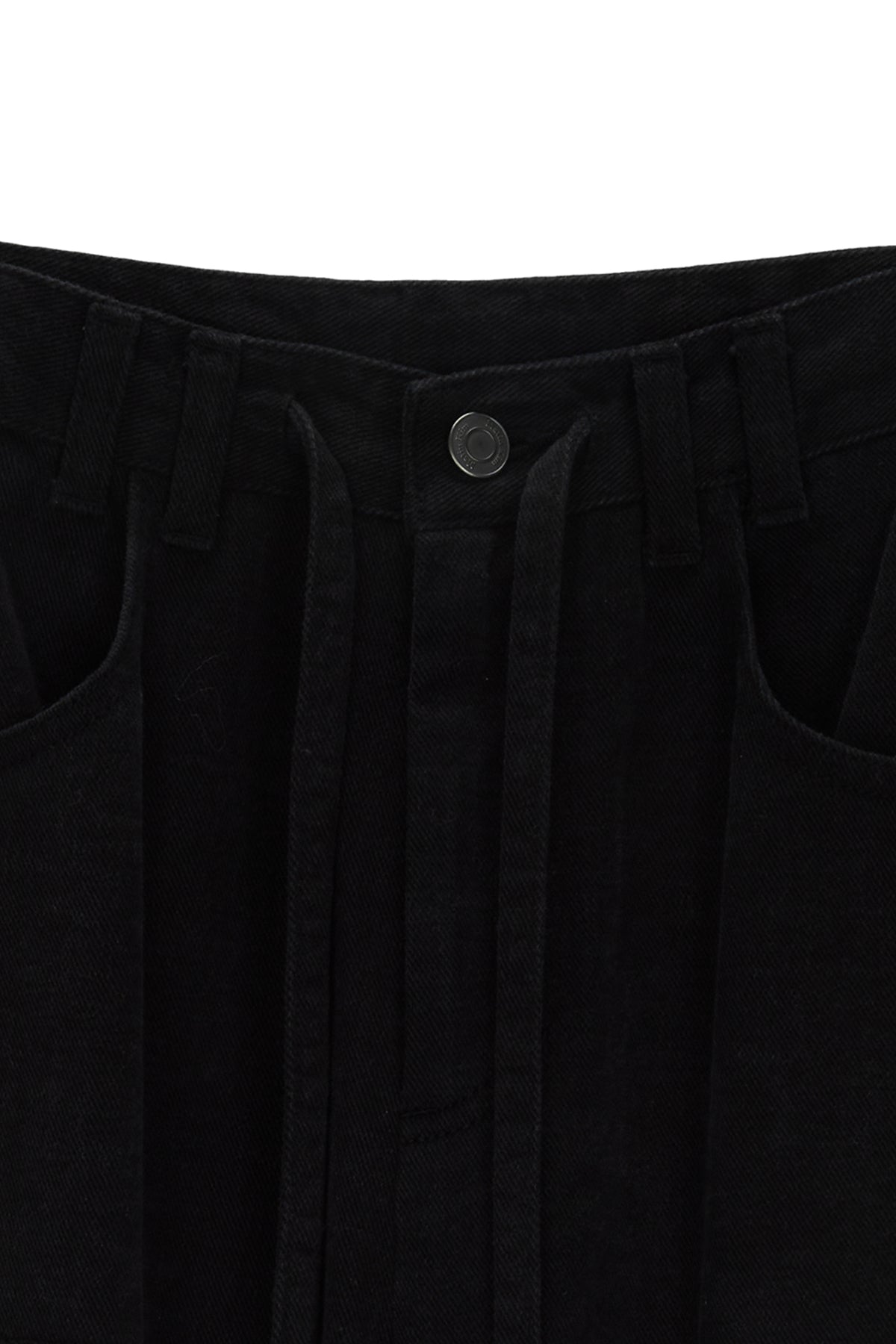 Matin Kim - Dirty Washed Heavy Cargo Pants (Black) product image 3 | TRAB K-Fashion Australia