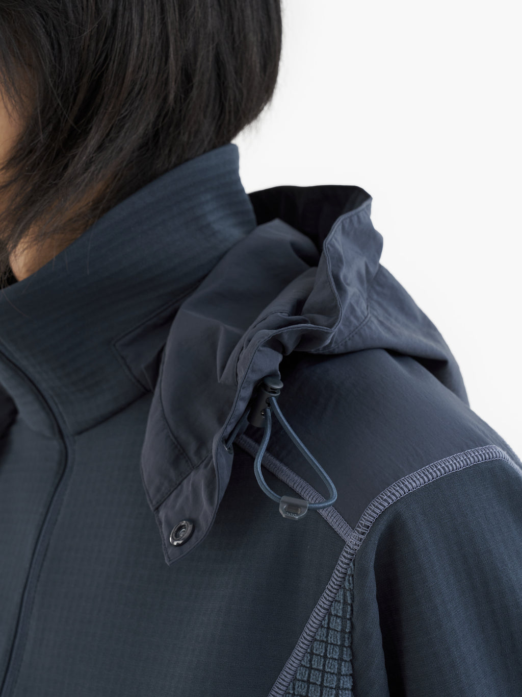 Jiyong Kim - Hooded Half Zip-Up (Navy) product image 9 | TRAB K-Fashion Australia