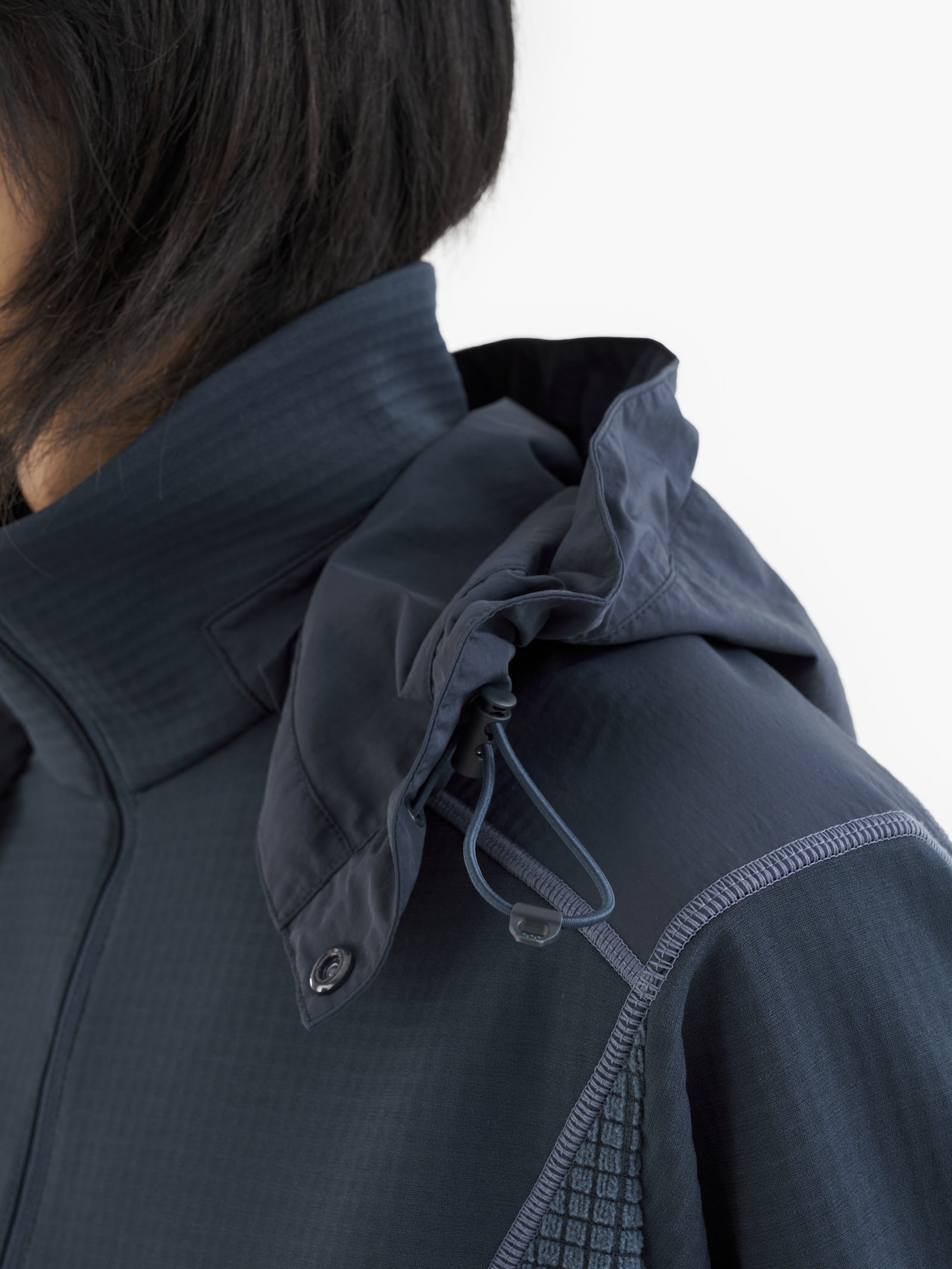 Jiyong Kim - Hooded Half Zip-Up (Navy) product image 9 | TRAB K-Fashion Australia