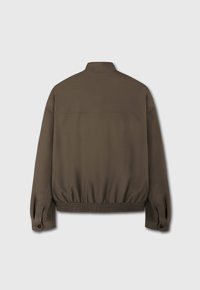 Tonywack - Tropical Wool Harrington Jacket (Dark Olive) product image 9 | TRAB K-Fashion Australia