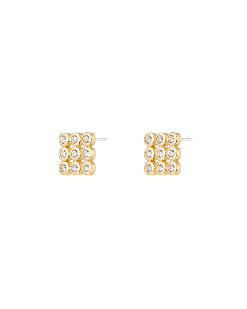 Numbering - Square Cluster Earrings #3325 product image 4 | TRAB K-Fashion Australia