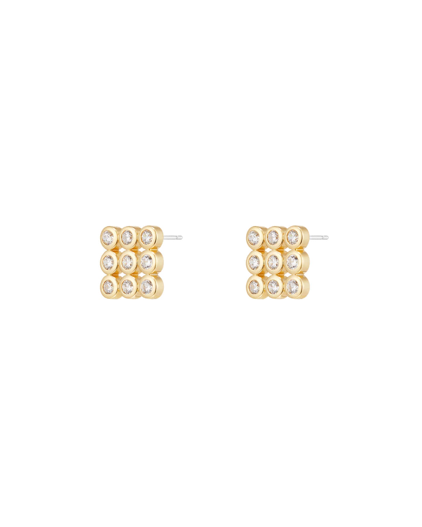 Numbering - Square Cluster Earrings #3325 product image 4 | TRAB K-Fashion Australia
