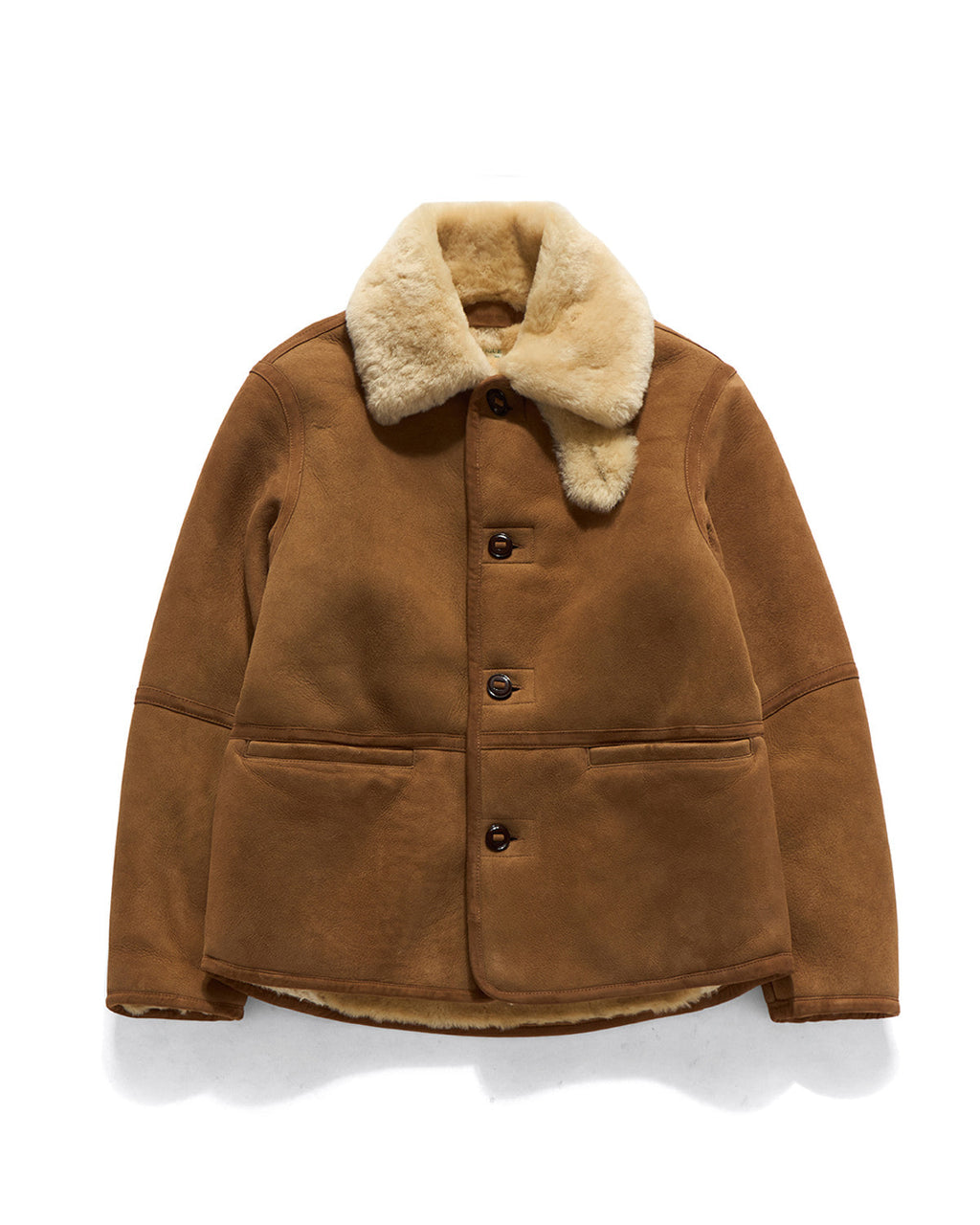 Eastlogue - Shearling Lumberjack Mouton Work Shirts (Beige Suede) product image 3 | TRAB K-Fashion Australia