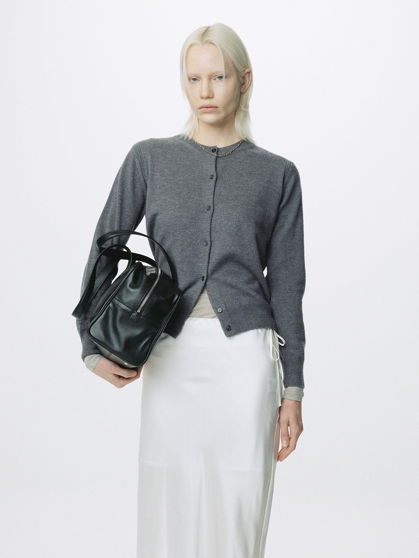 Tonywack - Super Fine Merino Wool Cardigan (Grey) product image 3 | TRAB K-Fashion Australia