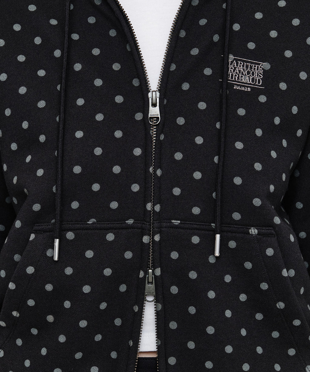 Marithe & Francois Girbaud - Small Classic Logo Hoodie Zipup (Dot) product image 4 | TRAB K-Fashion Australia