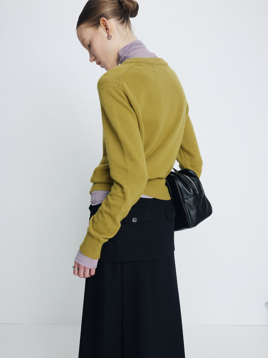 Tonywack - Wool Blend Crew-Neck Knit (Olive Green) product image 7 | TRAB K-Fashion Australia