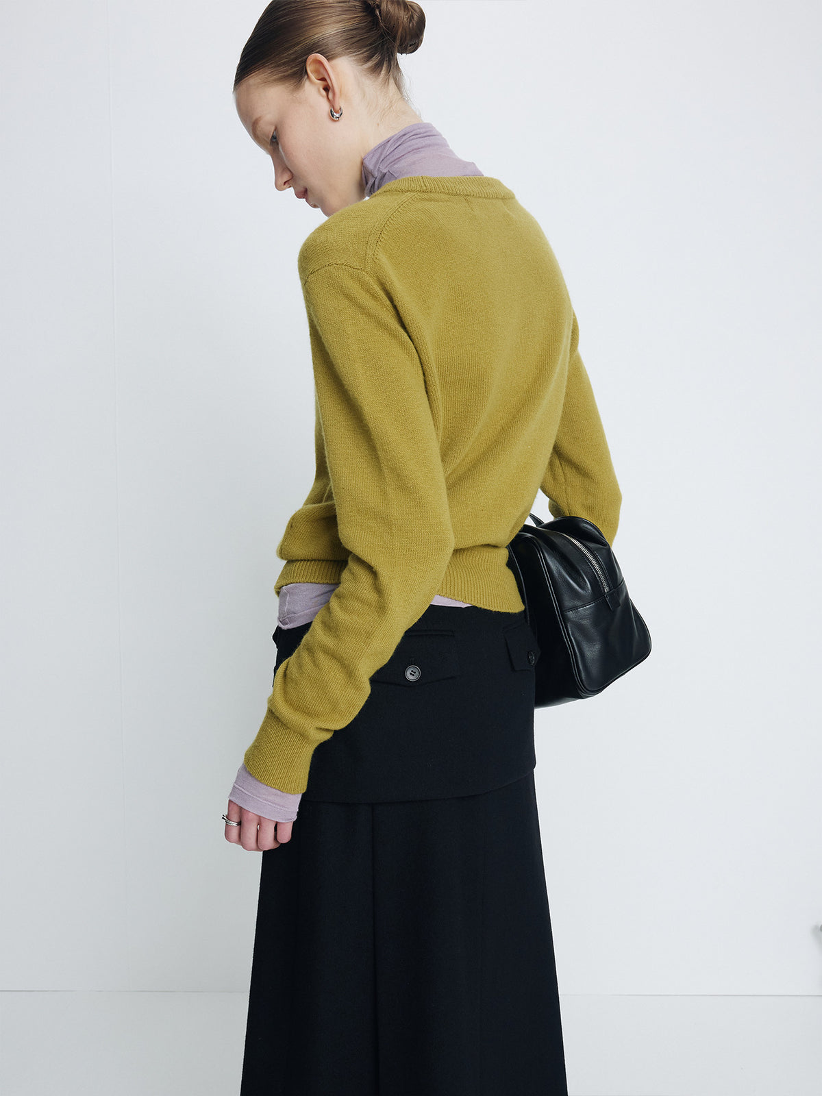 Tonywack - Wool Blend Crew-Neck Knit (Olive Green) product image 7 | TRAB K-Fashion Australia