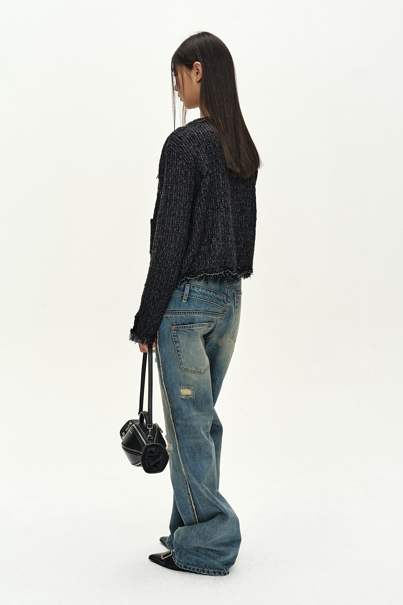 Andersson Bell - Unisex Re-Worked Embroidery Flare Jeans (blue) (Blue) product image 12 | TRAB K-Fashion Australia