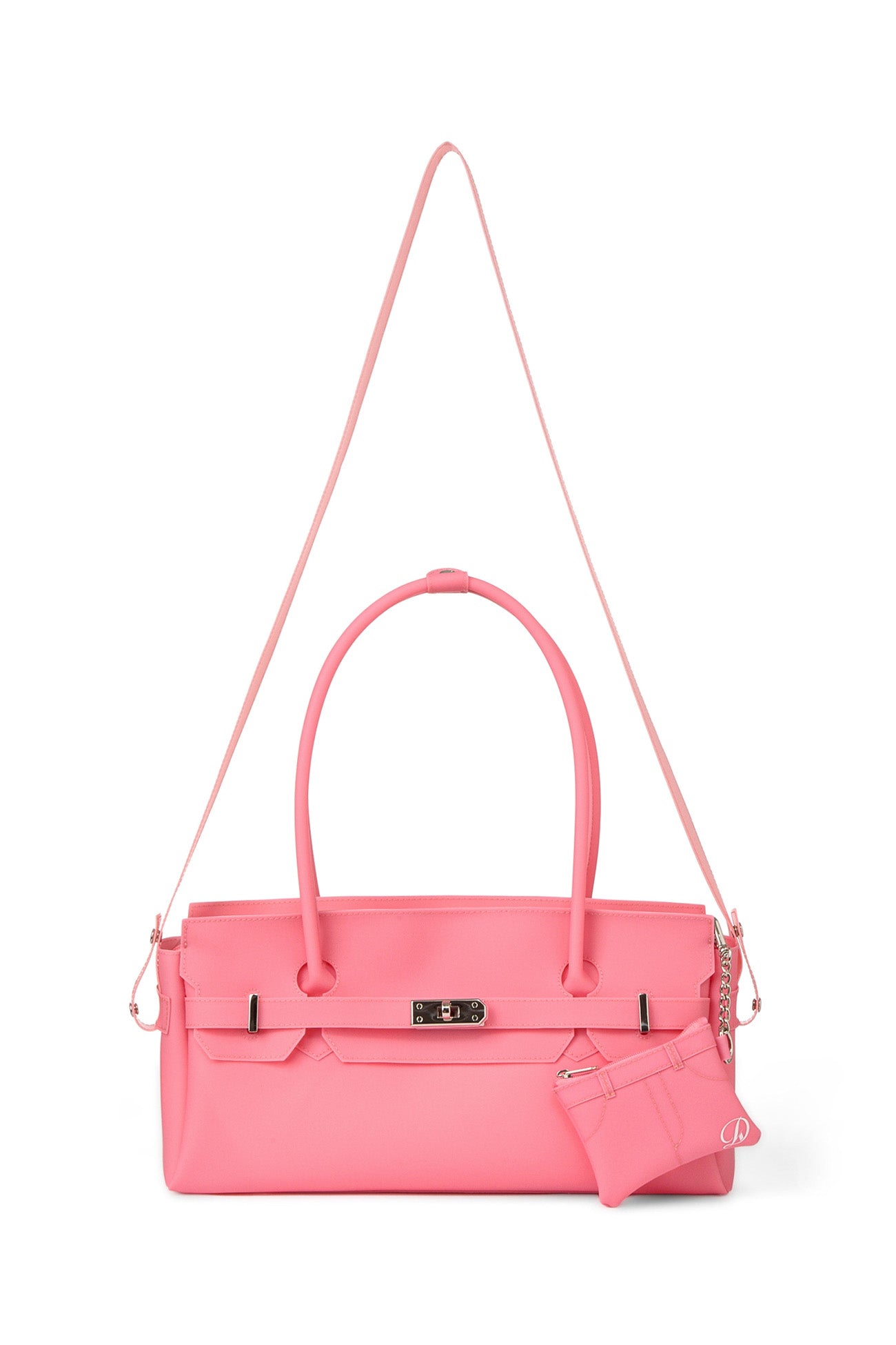 Deinet - [free Card Wallet] Jelly Two-Way Bag (Coral) product image 5 | TRAB K-Fashion Australia