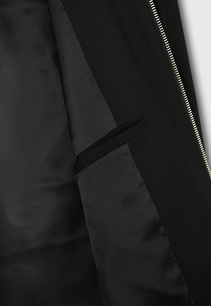 Tonywack - Super Fine Wool Double Pocket Zip Blouson (Black) product image 13 | TRAB K-Fashion Australia