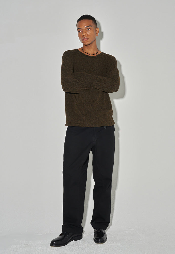 Tonywack - Twist-Melange Long Sleeve Knit (Melange Loden) product image 2 | TRAB K-Fashion Australia