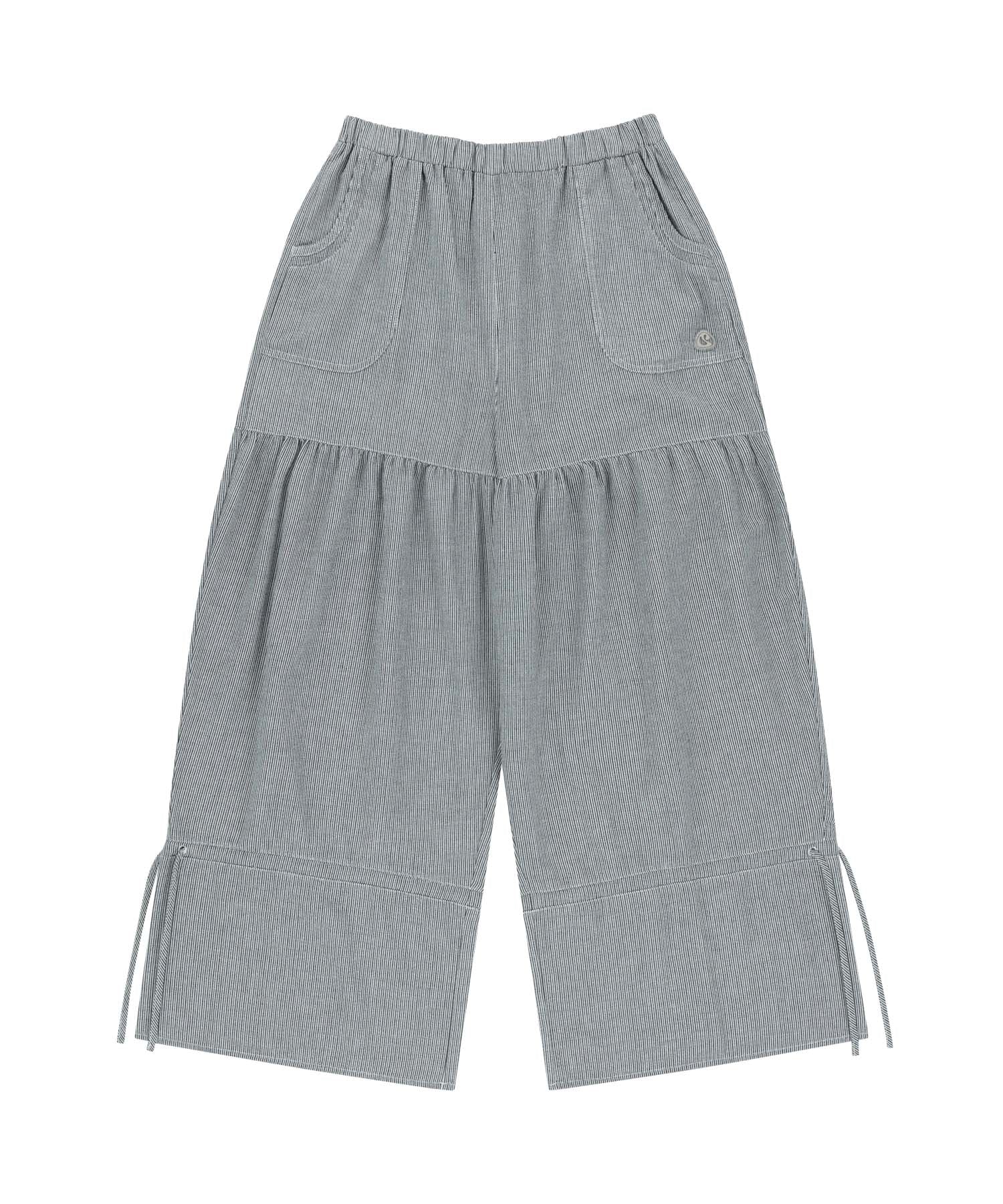 Coyseio - Shirring Rough Pants Stripe product image 1 | TRAB K-Fashion Australia