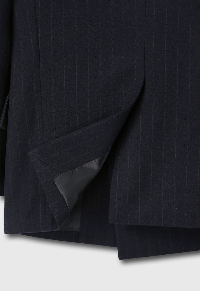 Tonywack - Virgin Wool Oversized Double-Breasted Jacket (Navy Pinstripe) product image 15 | TRAB K-Fashion Australia