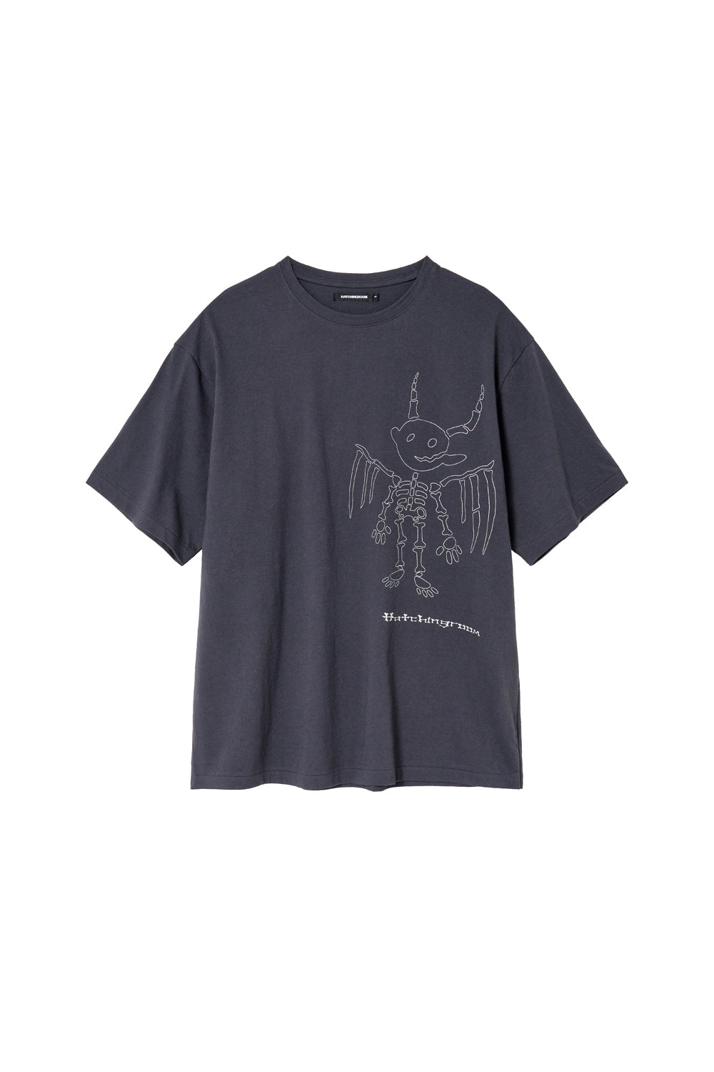 Hatchingroom - Bone Devil Tee Blue (Charcoal) product image 1 | TRAB K-Fashion Australia