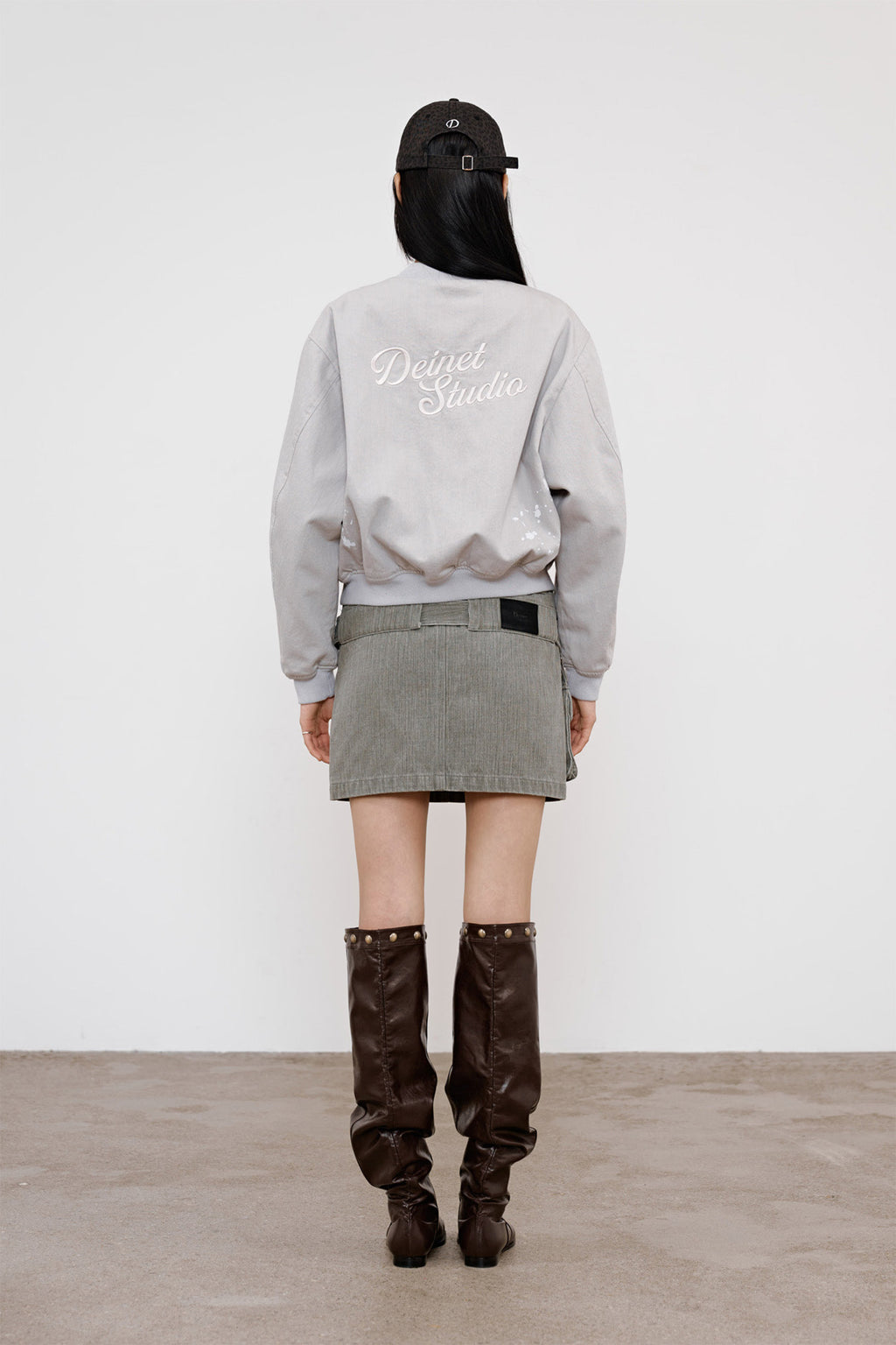 Deinet - Belted Tunnel Skirt (Khaki) product image 3 | TRAB K-Fashion Australia