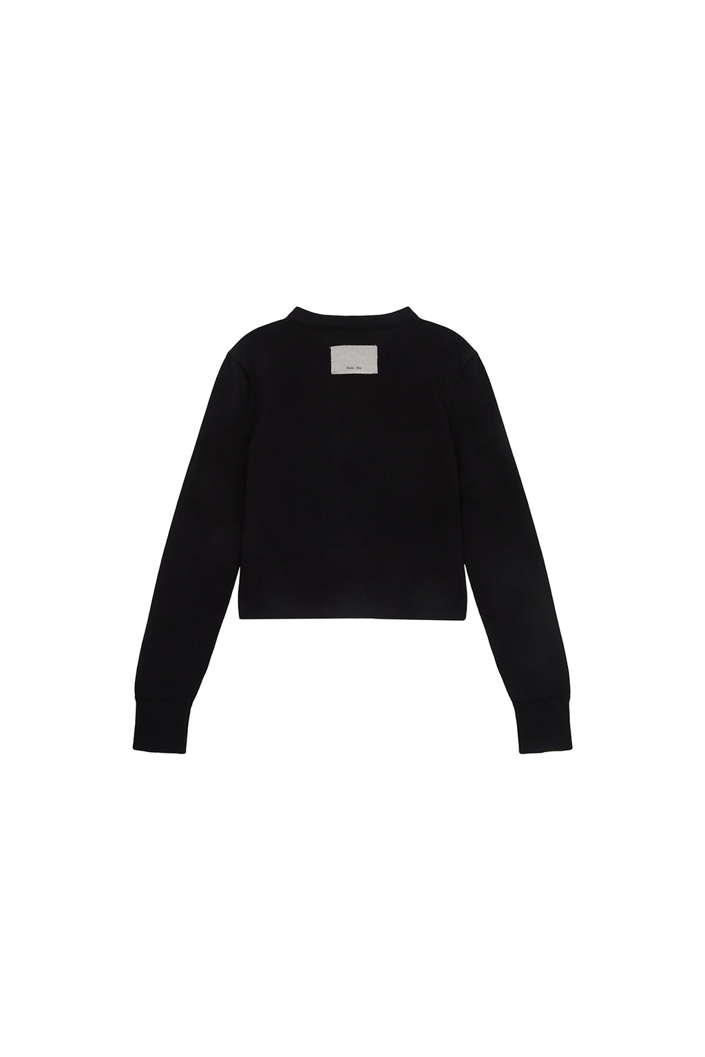 Matin Kim - Rib Point Jersey Cardigan (Black) product image 2 | TRAB K-Fashion Australia
