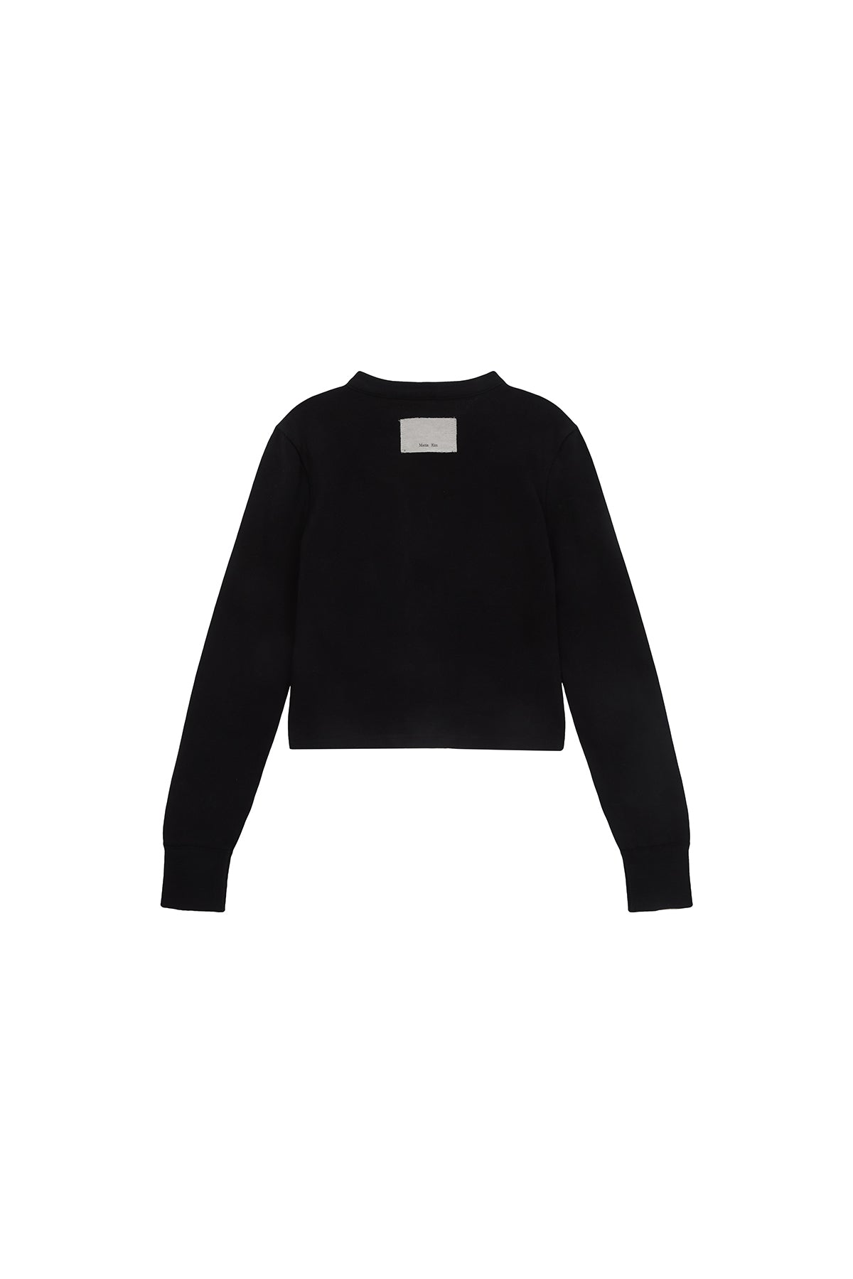 Matin Kim - Rib Point Jersey Cardigan (Black) product image 2 | TRAB K-Fashion Australia