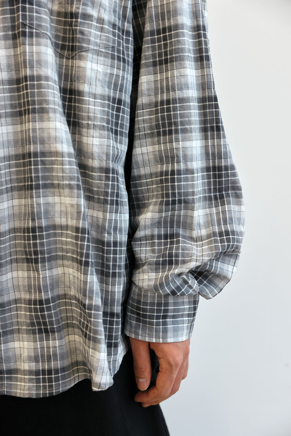 Hatchingroom - Classic Shirt Multi Check (Grey) product image 11 | TRAB K-Fashion Australia