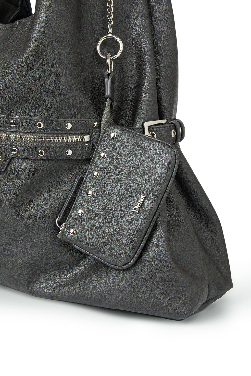 Deinet - Stud Detail Point Pocket Bag (Grey) product image 11 | TRAB K-Fashion Australia